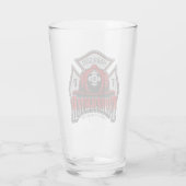 消防士ヘルメットADD NAME消防署救助 タンブラーグラス (裏面)