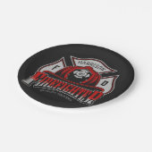 消防士ヘルメットADD NAME消防署救助 ペーパープレート (アングル)