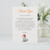 消防士ベビーシャワーのお礼 サンキューカード (スタンド正面)