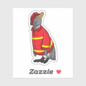 消防士ペンギン シール (シート)