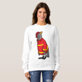 消防士ペンギン スウェットシャツ (正面フル)