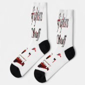 消防士ホット物、クルーソックス ソックス (左)