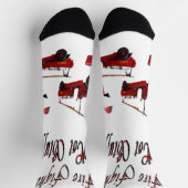 消防士ホット物、クルーソックス ソックス (上部)