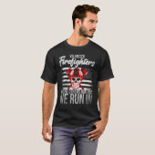 消防士ボランティアの消防士走達 Tシャツ (正面フル)