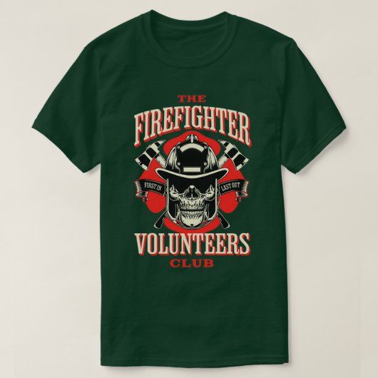 消防士ボランティアーズクラブ Tシャツ (デザイン正面)