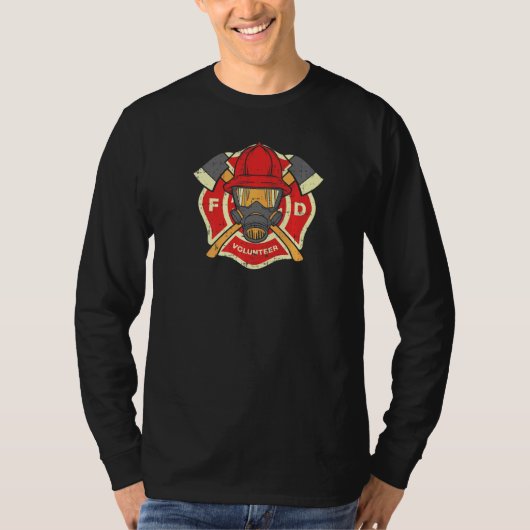 消防士ボランティア消防士 Tシャツ (正面)