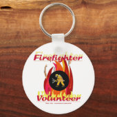 消防士ボランティア。 キーホルダー (正面)