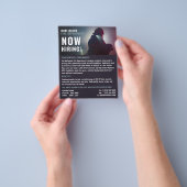 消防士ポートレート、消防士募集 チラシ (手)