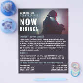 消防士ポートレート、消防士募集 チラシ (シングル)