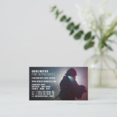 消防士ポートレート、消防士 名刺 (スタンド正面)