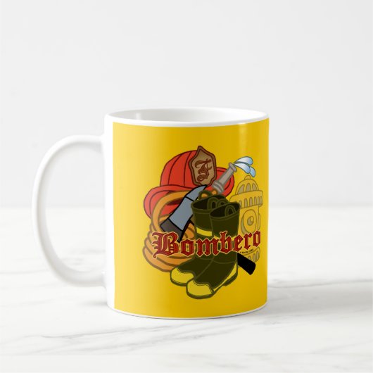 消防士マグカップ コーヒーマグカップ (左)