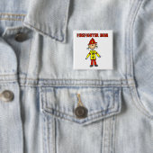 消防士ママTシャツとギフト 缶バッジ (インサイチュ)