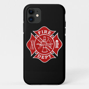 消防士マルチーズクロスフォンケース iPhone 11 ケース