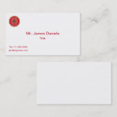 消防士マルチーズクロスロープシールドユニバーサル 名刺 (正面/裏面)