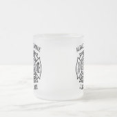 消防士マルチーズパーソナライズされたフロステッドビールマグ フロストグラスマグカップ (中央)