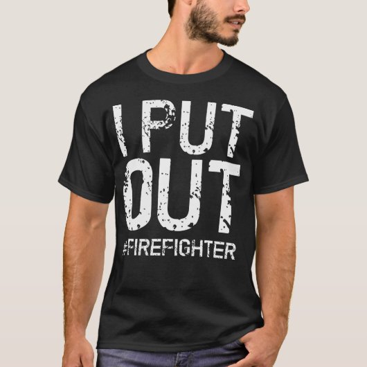 消防士ユーモアグッズ Tシャツ (正面)