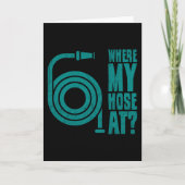 消防士ユーモア 消防士用おもしろTシャツ 消防士 カード (正面)