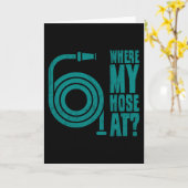 消防士ユーモア 消防士 アパレル 消防士 カード (黄色い花)