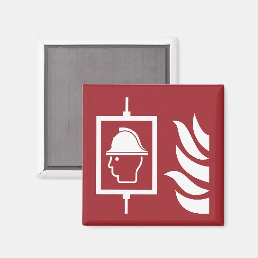 消防士リフト安全標識 マグネット (正面/裏面)