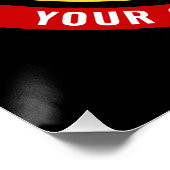 消防士レスキューADD NAME消防署バッジ ポスター (コーナー)