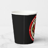 消防士レスキューADD NAME消防署バッジ 紙コップ (右)