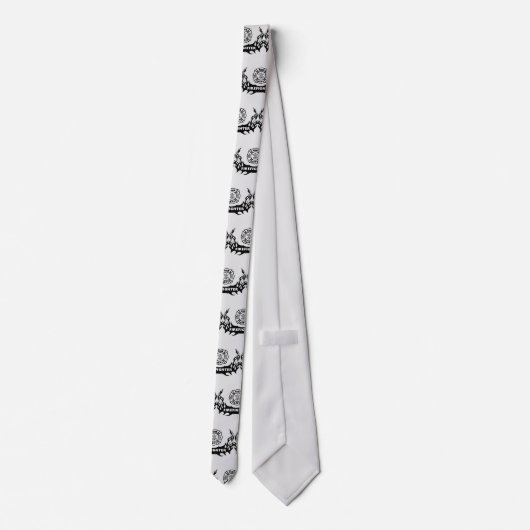 消防士ロゴ入れネックタイ ネクタイ (裏面)