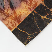 消防士十字架と炎 フリースブランケット (角)