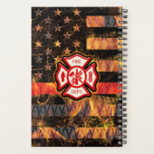 消防士十字架と炎 プランナー手帳 (裏面)