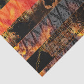 消防士十字架と炎 薄葉紙 (詳細)