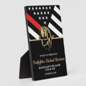 消防士卒業パーティー消防士へようこそ フォトプラーク (側面)