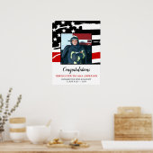 消防士卒業党薄い赤線の写真 ポスター (キッチン)