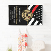 消防士卒業党赤線消防士 横断幕 (インサイチュ)