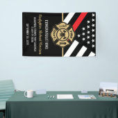 消防士卒業党赤線消防士 横断幕 (トレードショー)