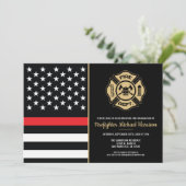 消防士卒業式消防士院旗消防士 招待状 (スタンド正面)