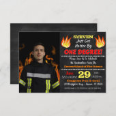 消防士卒業招待状 招待状 (正面/裏面)