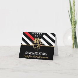 消防士卒業消防士院赤線旗 カード