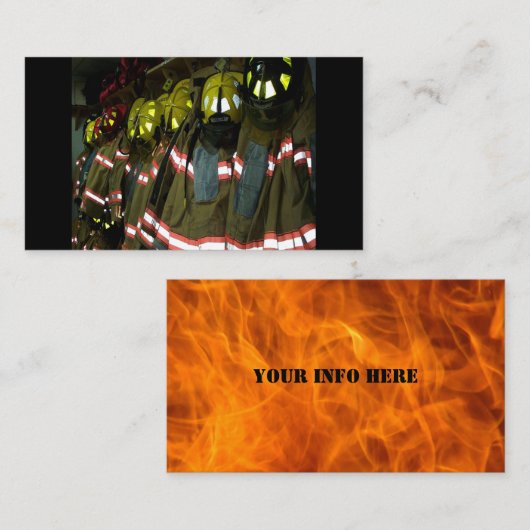 消防士名刺 名刺 (正面/裏面)