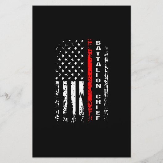 消防士大隊長大隊最高ギフト 便箋 (正面)