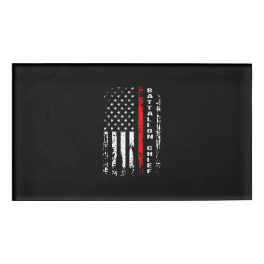 消防士大隊長大隊最高ギフト 名札 (正面)