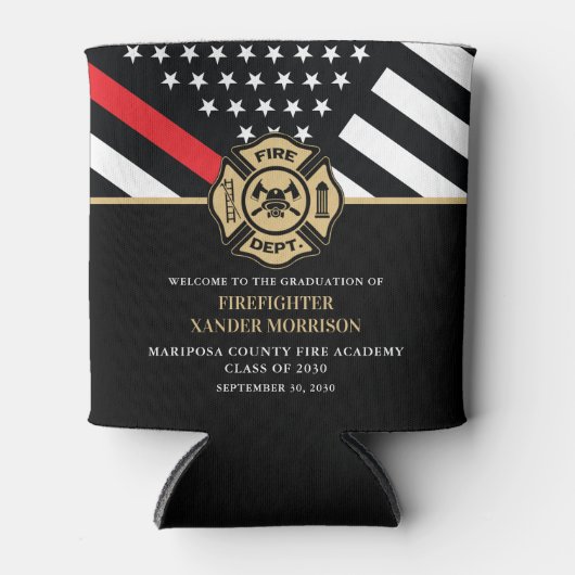 消防士官学校の卒業党のお気に入り 缶クーラー (正面)