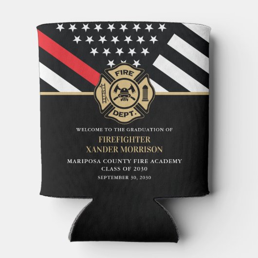 消防士官学校の卒業党のお気に入り 缶クーラー (裏面)