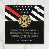 消防士官学校の卒業党 フェイバータグ (裏面)