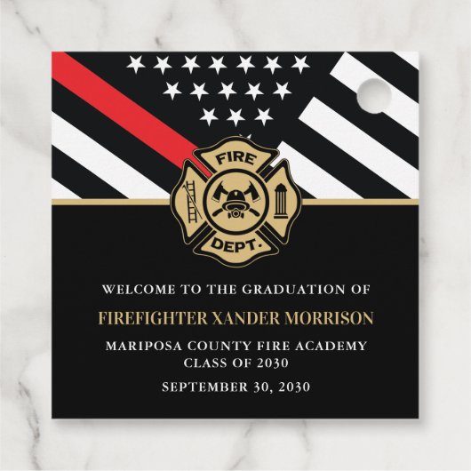 消防士官学校の卒業党 フェイバータグ (裏面)