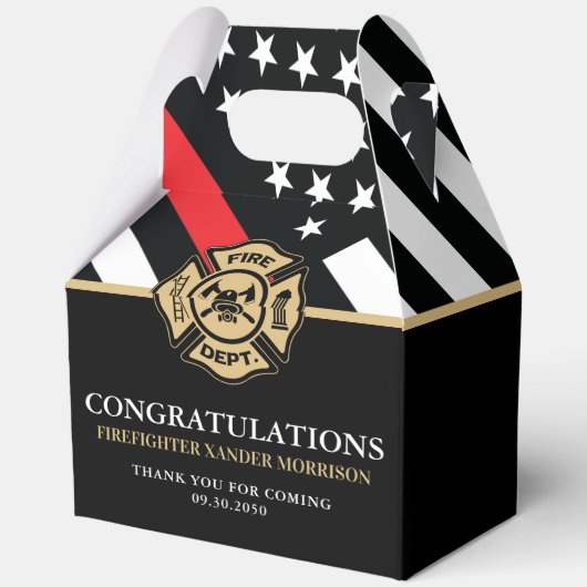 消防士官学校の卒業赤線旗 フェイバーボックス (裏面)