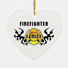 消防士家族 セラミックオーナメント