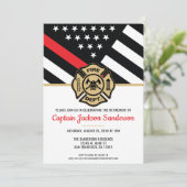 消防士引退 赤線 フラッグ 消防士 招待状 (スタンド正面)