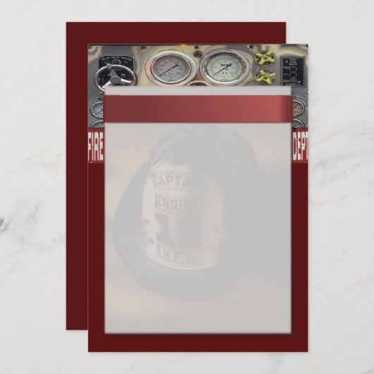 消防士招待状 招待状 (正面/裏面)