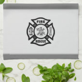 消防士救助隊 キッチンタオル (折り畳み)