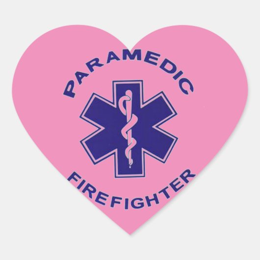 消防士救急医療隊員 ハートシール (正面)