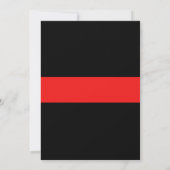 消防士旗結婚式招待状 招待状 (裏面)